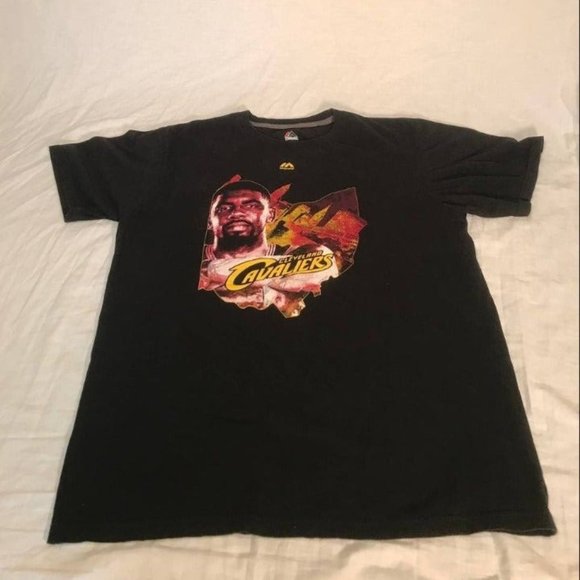 Cleveland Cavaliers Kyrie Irving Shirt Mens sz Large Black Short Sleeve T-Shirt - Picture 1 of 5